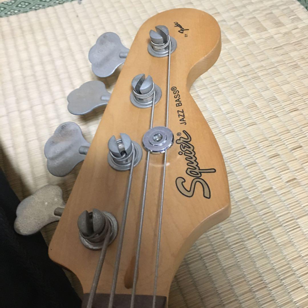 【動作不良品】Squier Jazz Bass 　フェンダー　バッグ付き　ベース