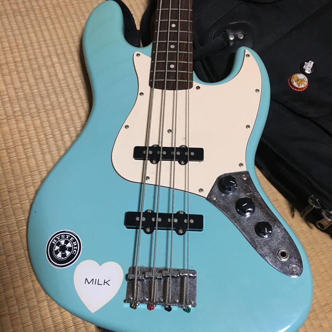【動作不良品】Squier Jazz Bass 　フェンダー　バッグ付き　ベース
