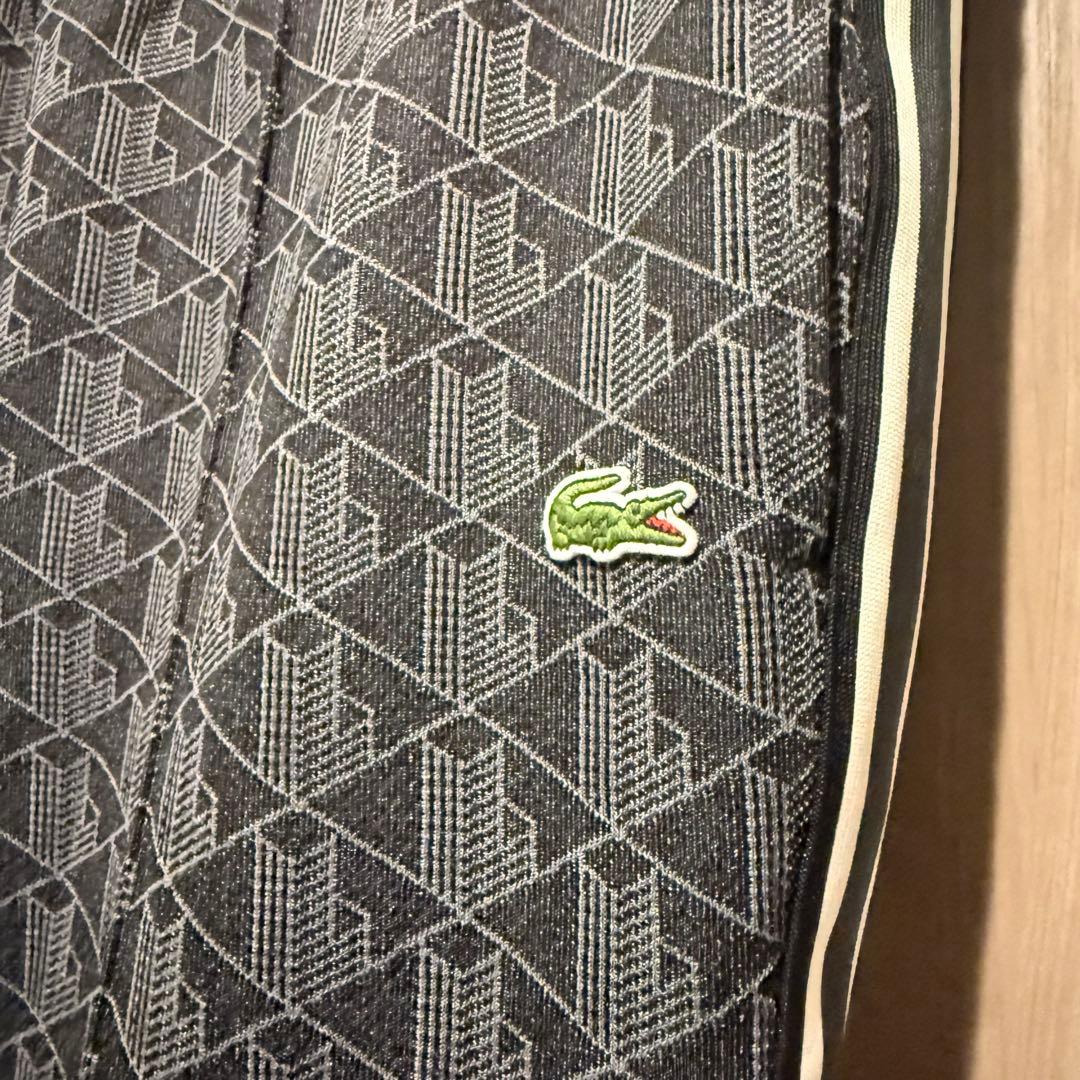 未使用品 LACOSTE モノグラム ジャガード トラックパンツ