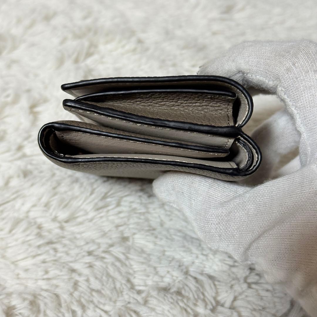 未使用✨ロエベ　アナグラム　バーティカル　トライフォールド ウォレット　レザー