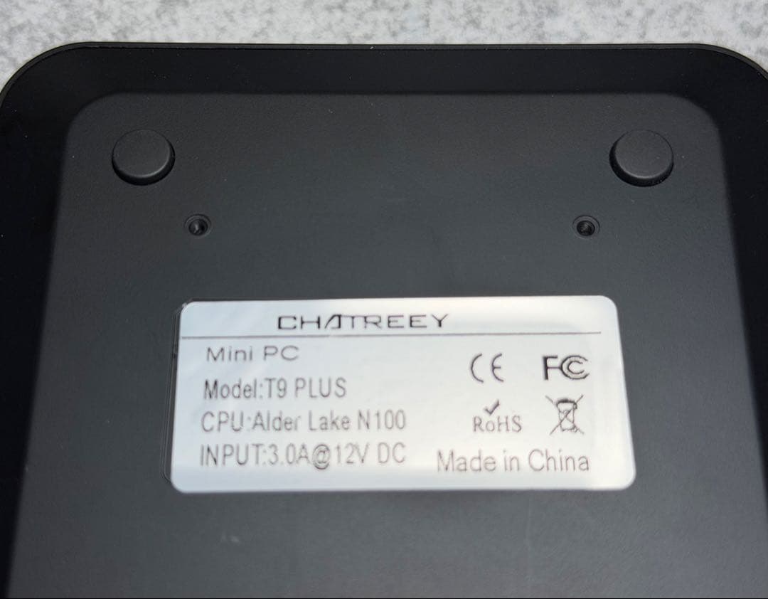 ミニpc n100 chatreey T9 PLUS