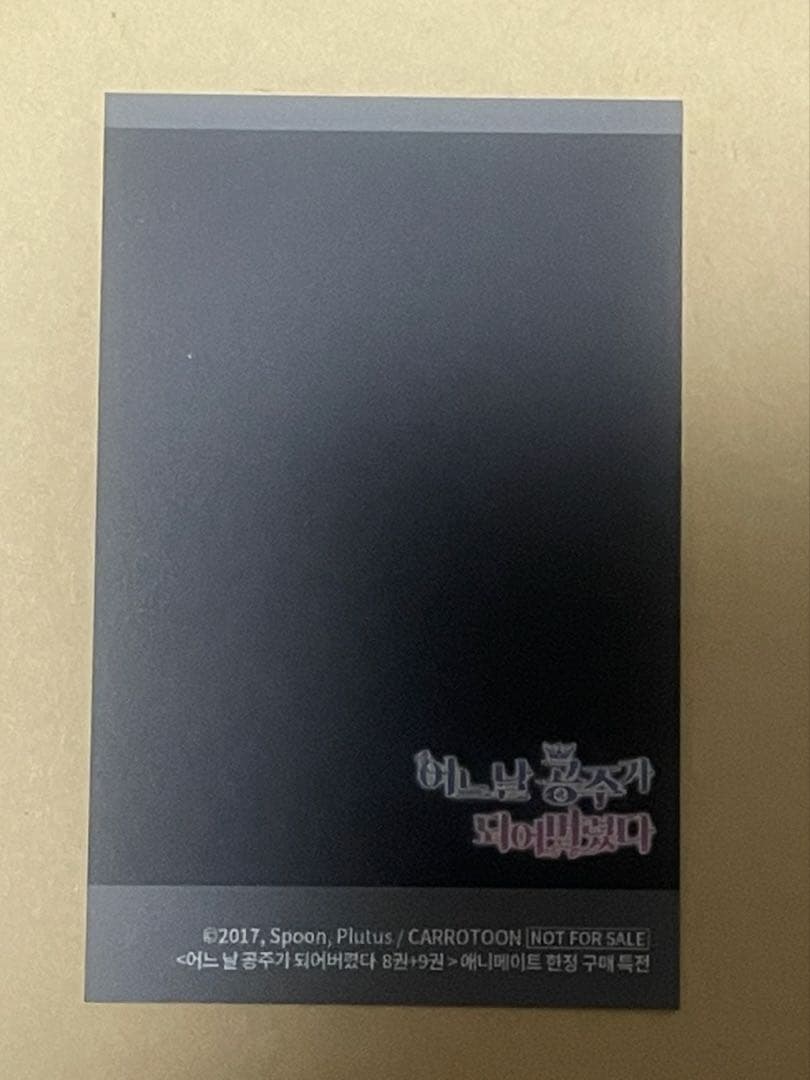 ある日、お姫様になってしまった件について 韓国版アニメイト特典