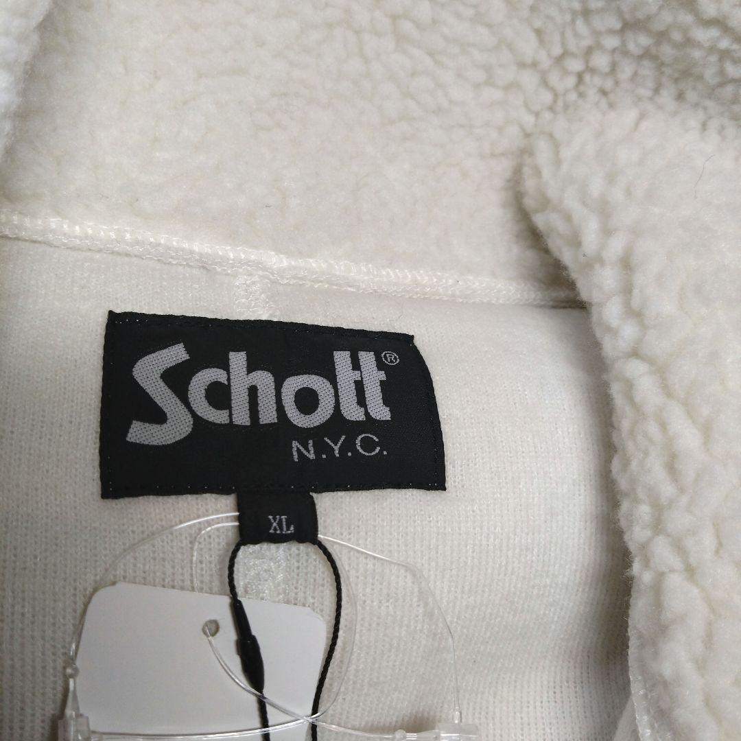 S*x様 新品・未使用　Schott ホワイトファーベスト タグ付き