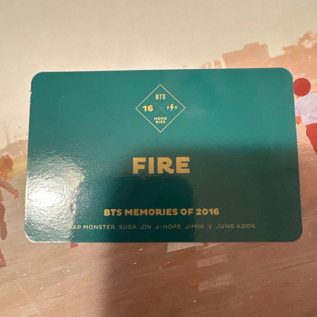 BTS MEMORIES OF 2016 トレカ付