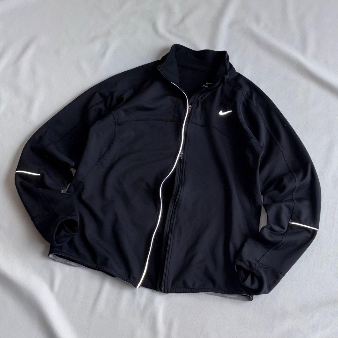ジャケット・アウター 00s NIKE reflector running jacket BLK