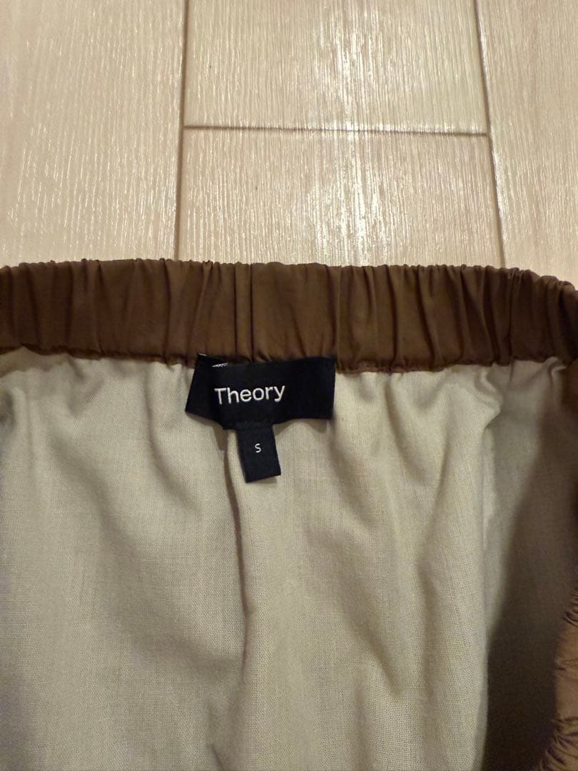 Theory ブラウン ティアードスカート S