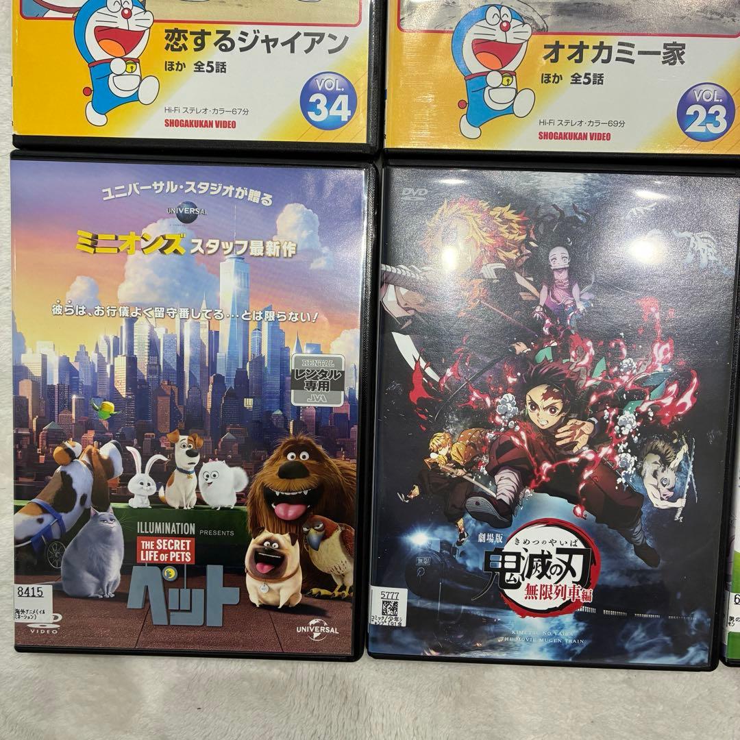 DVD まとめ売り クレヨンしんちゃん ドラえもん ニモ カーズ ポケモン 鬼滅