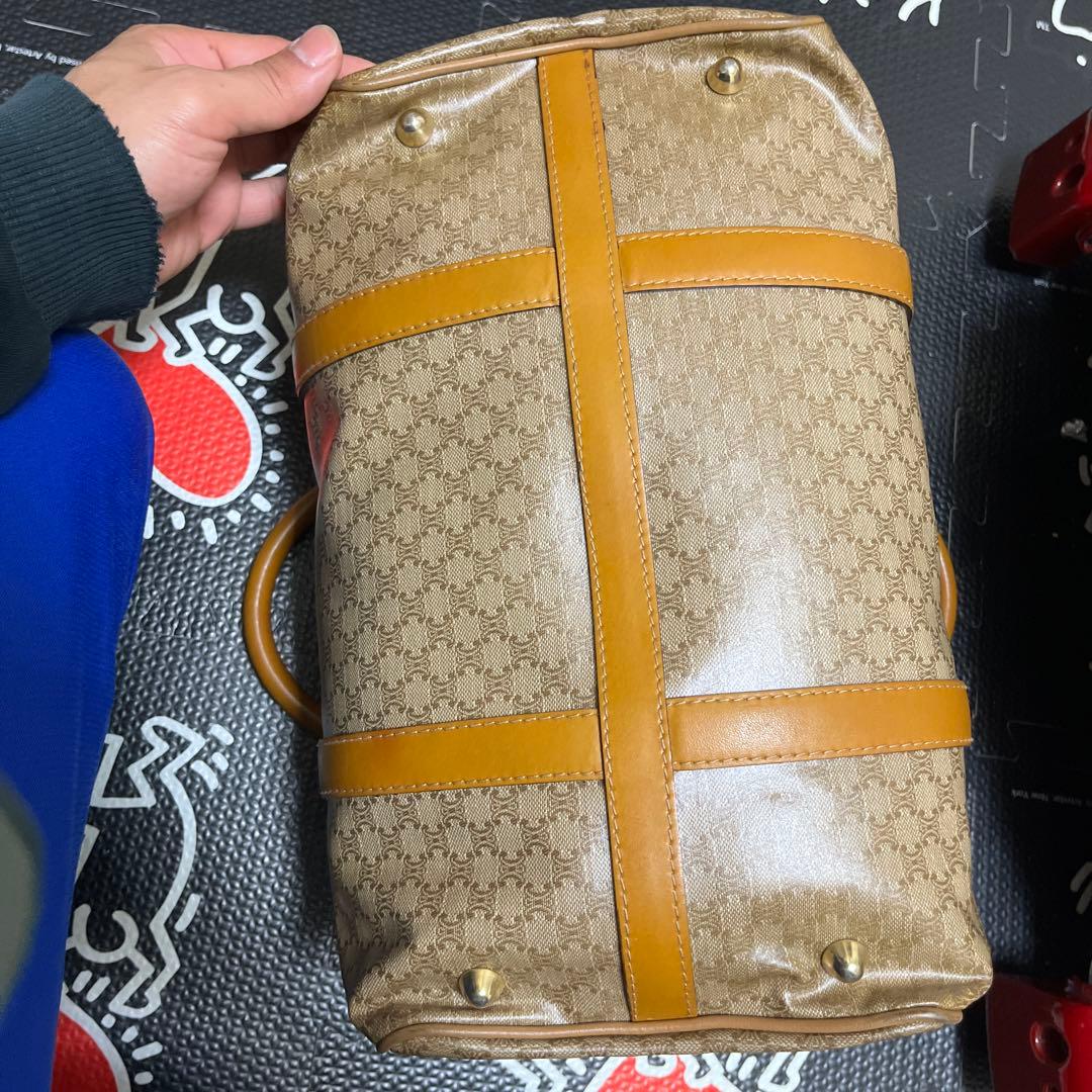 CELINE ボストンバッグ ベージュ キャンバス