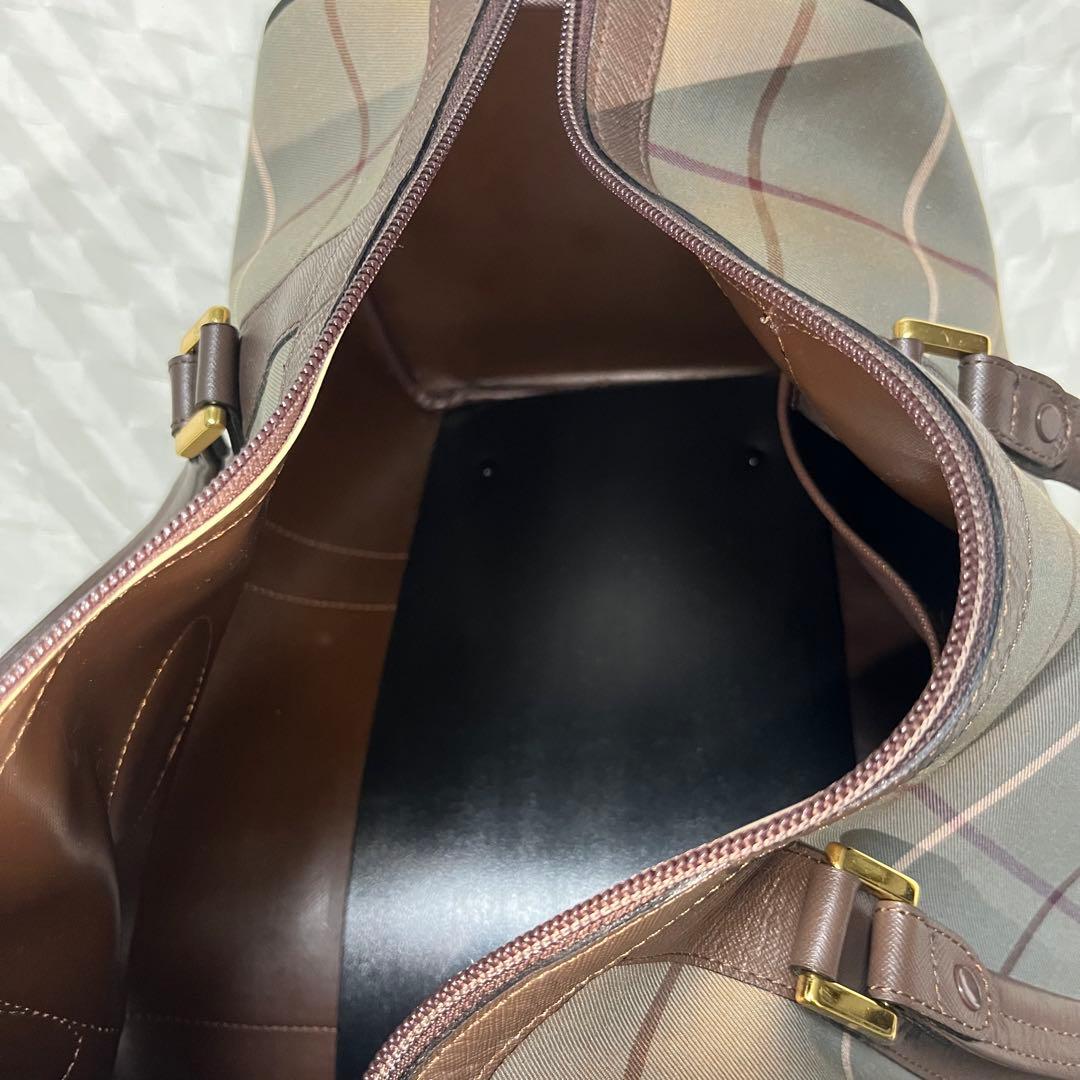 【美品】Burberrys バーバリー　ボストンバック ハンドバッグ　ホースロゴ