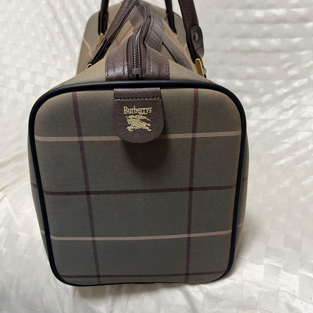 【美品】Burberrys バーバリー　ボストンバック ハンドバッグ　ホースロゴ