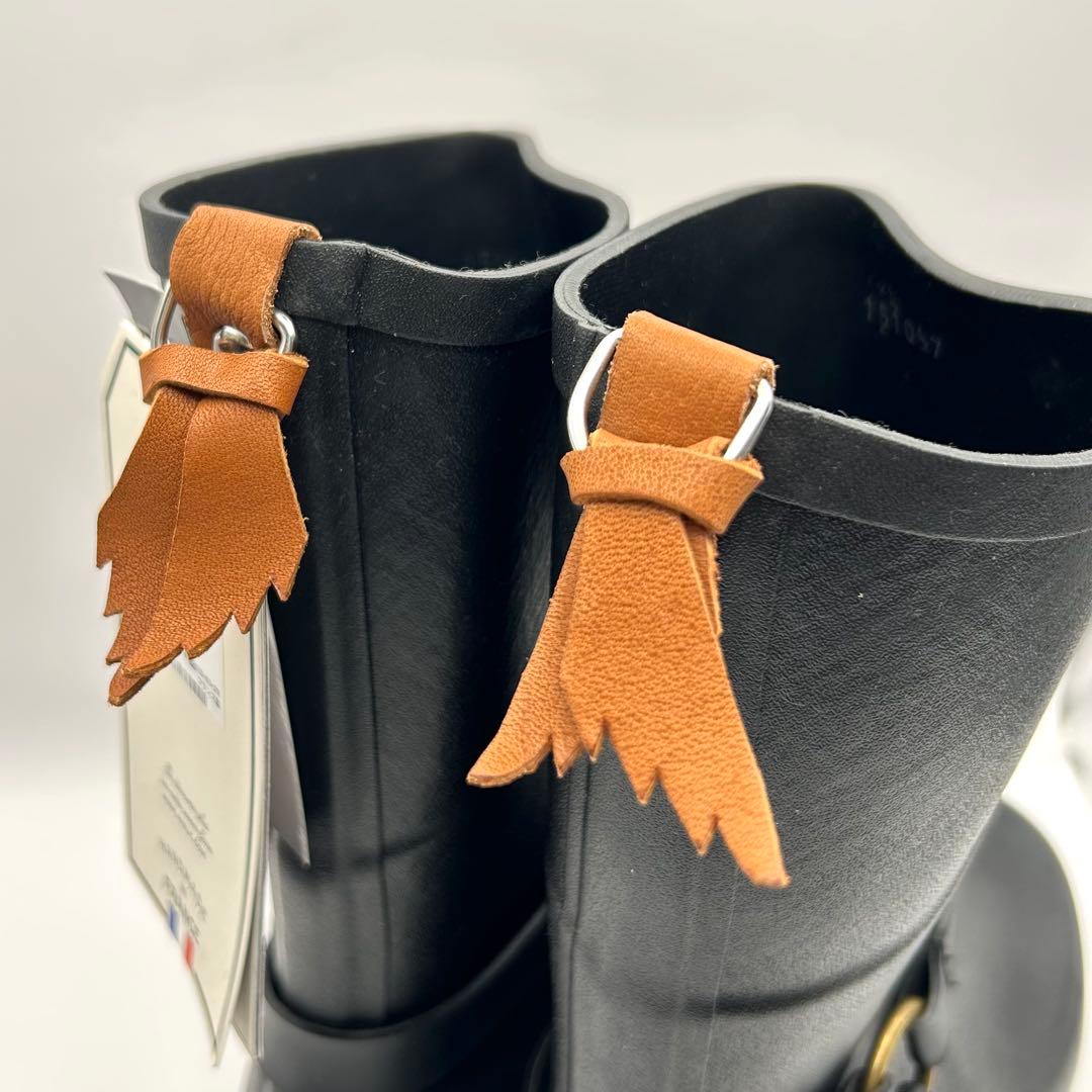 新品✨ AIGLE 【24.5㎝】 ミスジュリー ラバーブーツ ブラック