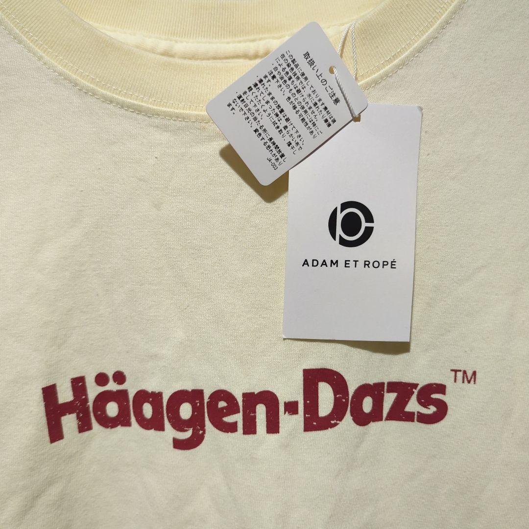 未使用　アダムエロペ Tシャツ ハーゲンダッツ バニラ