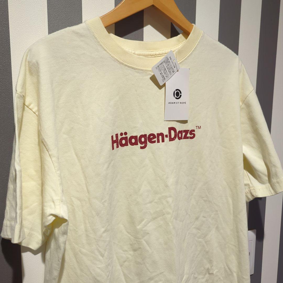 未使用　アダムエロペ Tシャツ ハーゲンダッツ バニラ