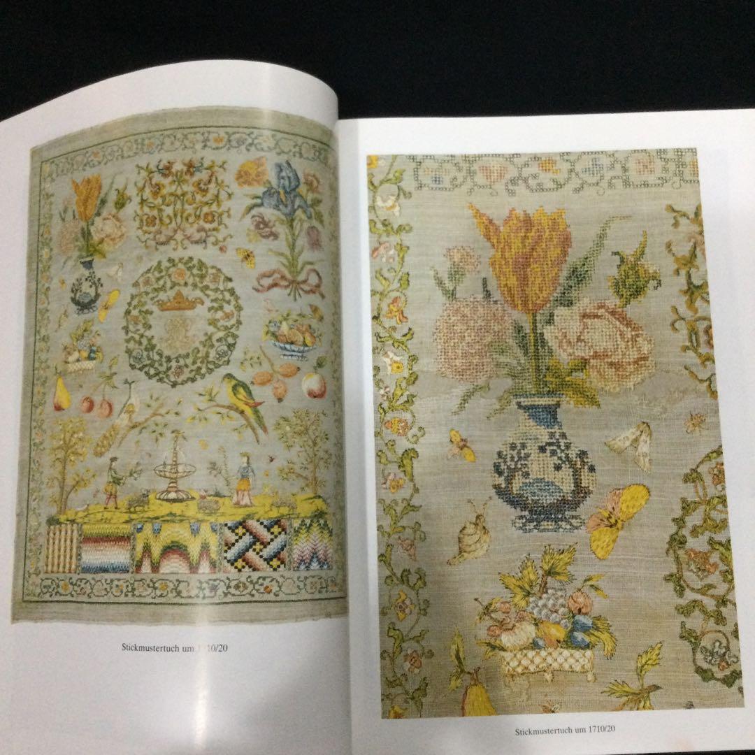 刺繍　サンプラー　図案集　ドイツ語　洋書　刺しゅう　歴史　パターン　ステッチ
