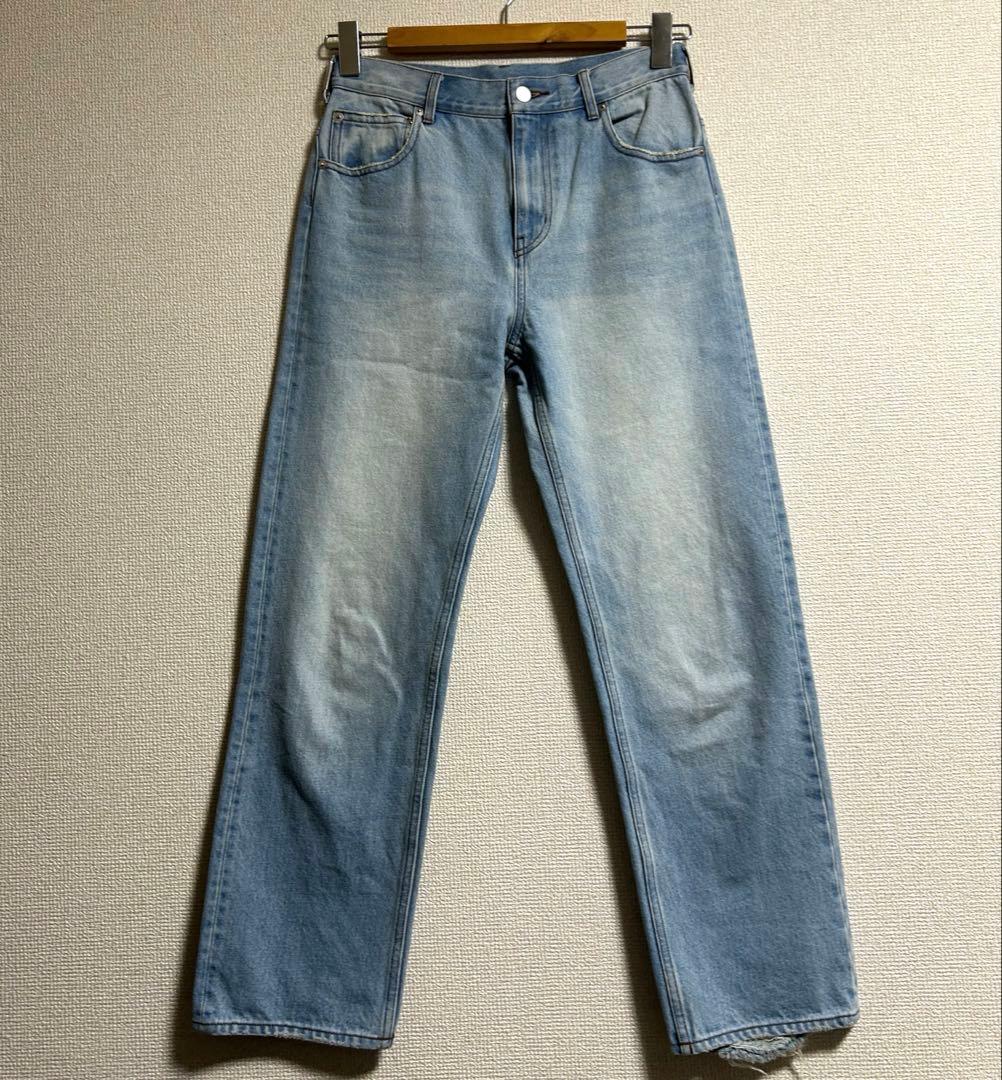 ATTISESSION ストレートデニムパンツ　494 ダメージ加工