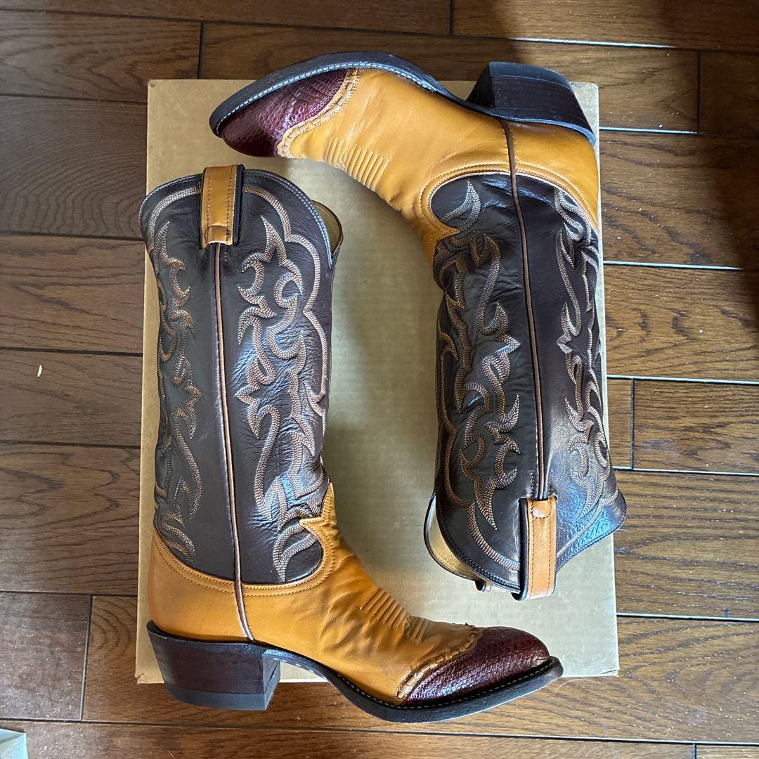 Tony Lama ウエスタンブーツ レディース ブラウン タン 24cm