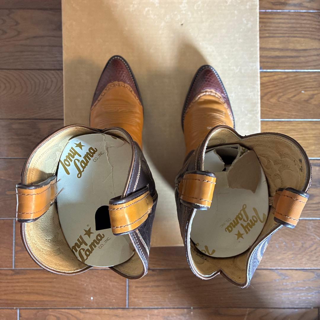 Tony Lama ウエスタンブーツ レディース ブラウン タン 24cm