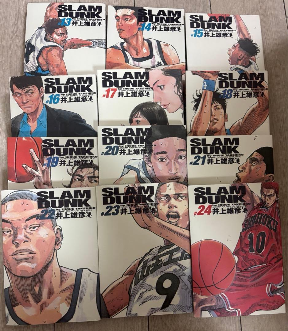 【美品】SLAM DUNK 完全版 1-24巻全巻セット　おまけ付　イラスト集等