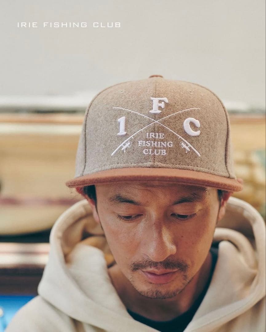 アイリーフィッシングクラブ-MELTON 2TONE CAP-