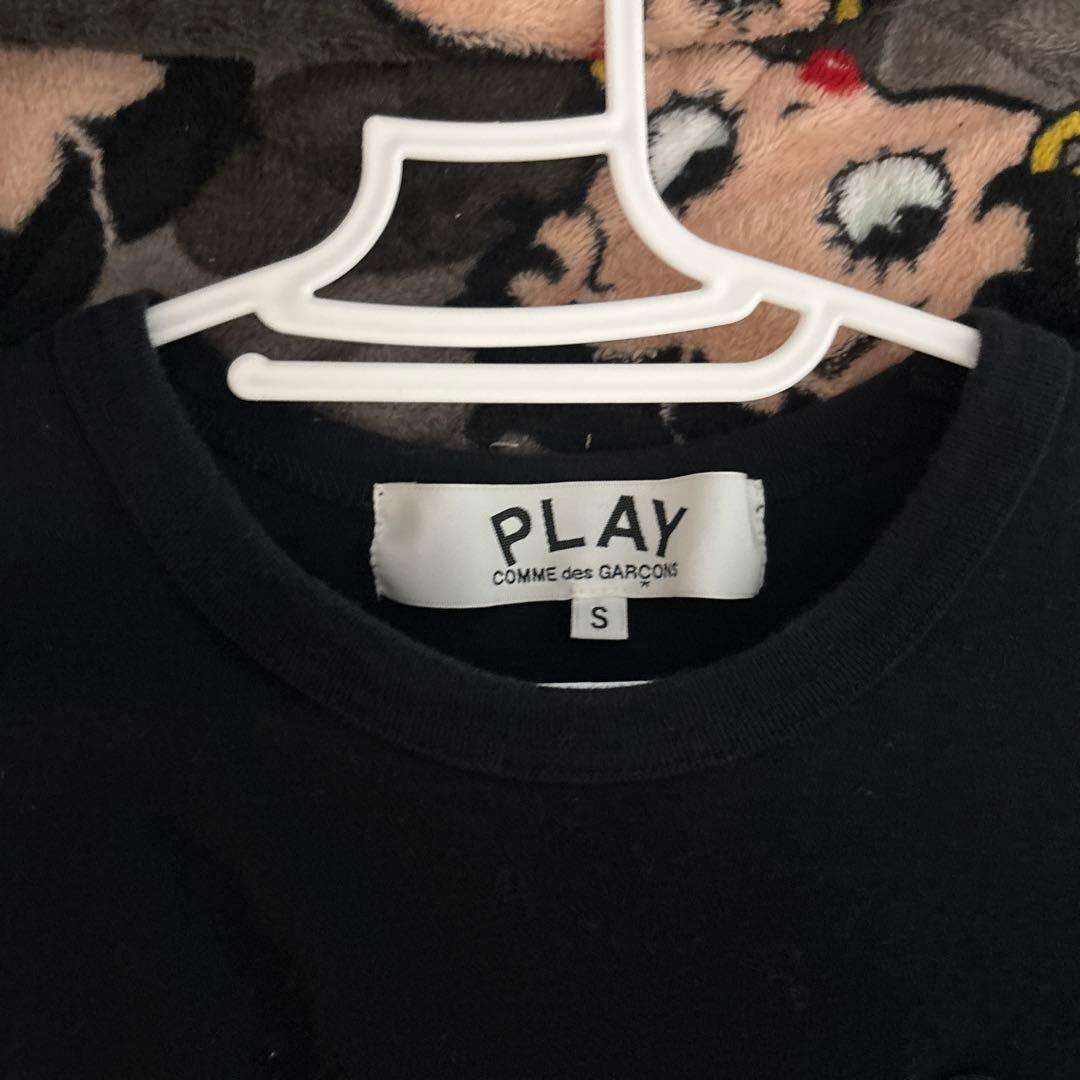 ゆい PLAY COMME des GARÇONS ブラック Tシャツ S