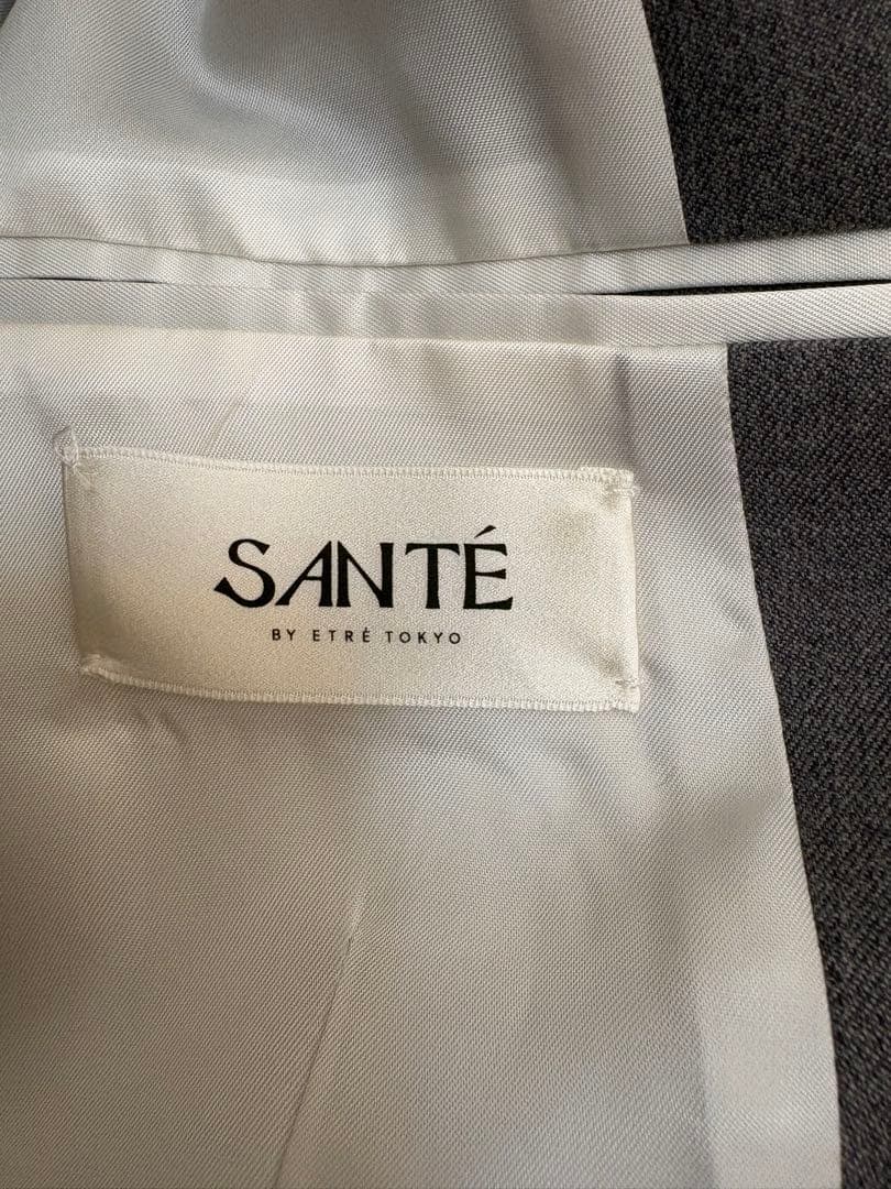 日曜限定値下げ　 SANTE ダブルブレストジャケット Sサイズ グレー