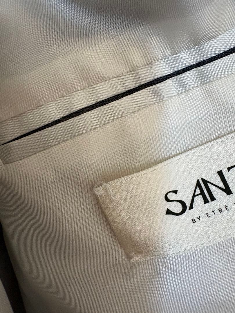 日曜限定値下げ　 SANTE ダブルブレストジャケット Sサイズ グレー