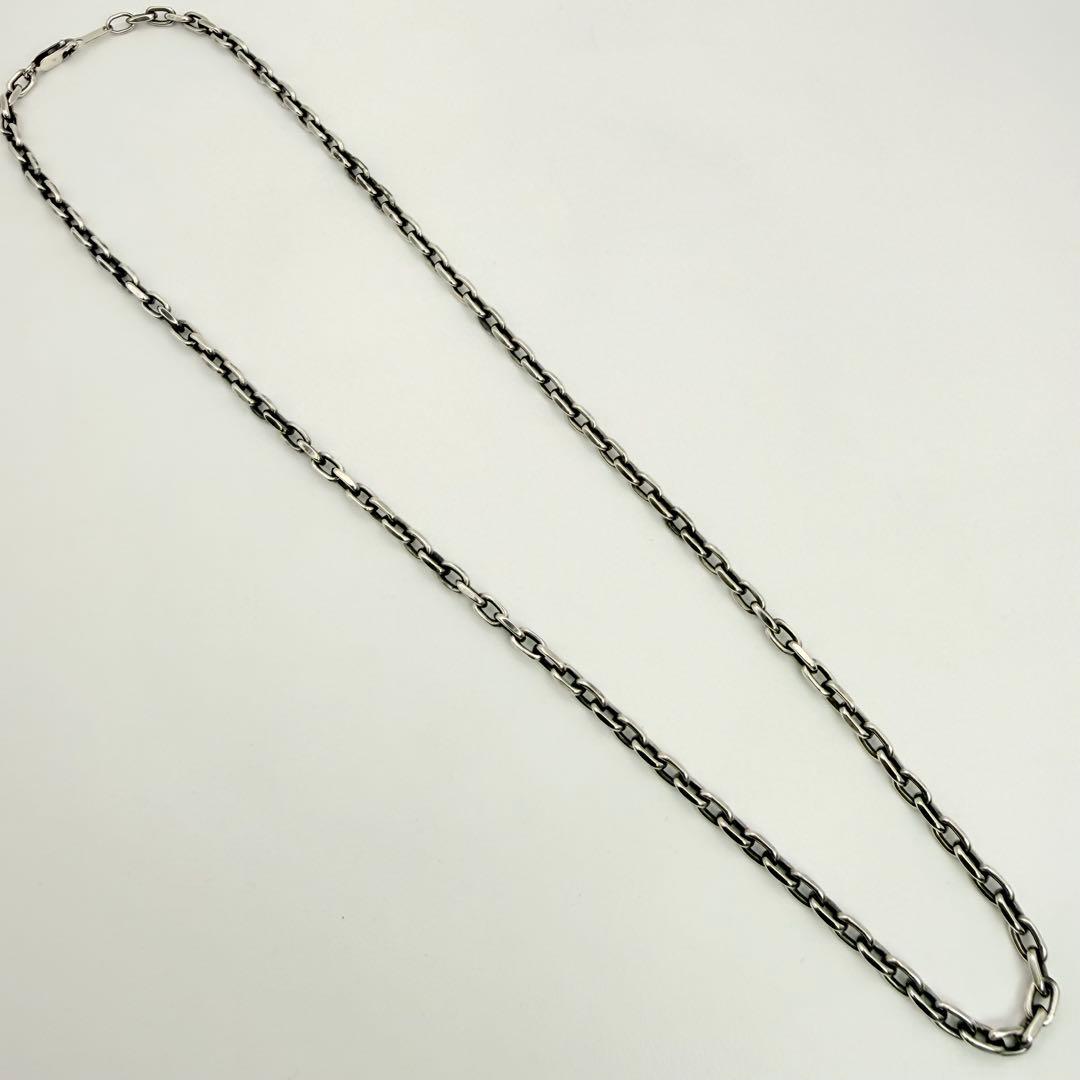 ●【美品】SILVER925 アズキチェーン 3.7mm幅 50cm