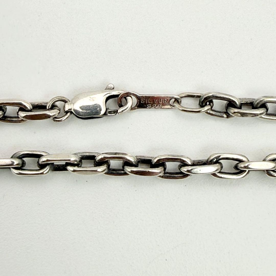 ●【美品】SILVER925 アズキチェーン 3.7mm幅 50cm
