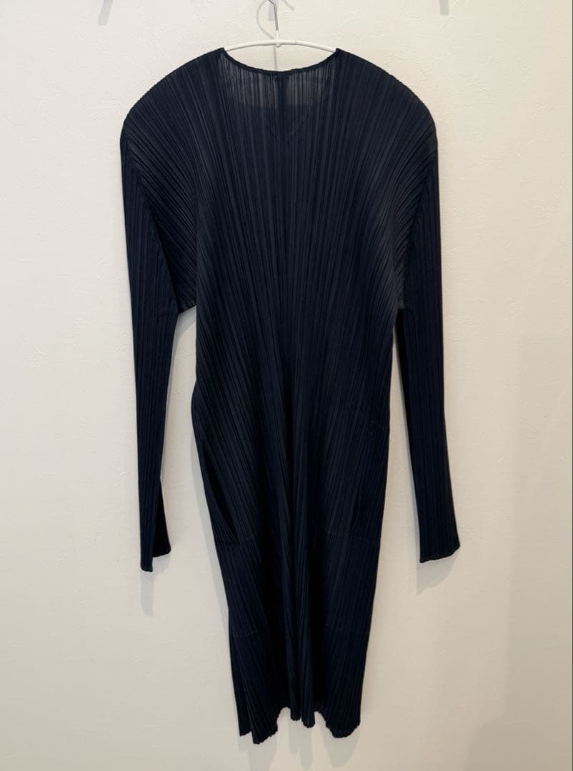 PLEATS PLEASE ☆BASICS カーディガン ネイビー サイズ5