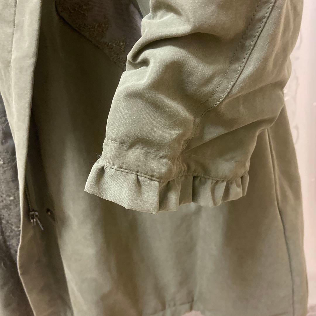 axes femme カーキ モッズコート Lサイズ