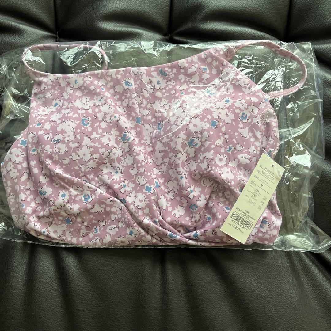 値下げ！スカーラ♡新品未開封 パッド付き花柄キャミソールM