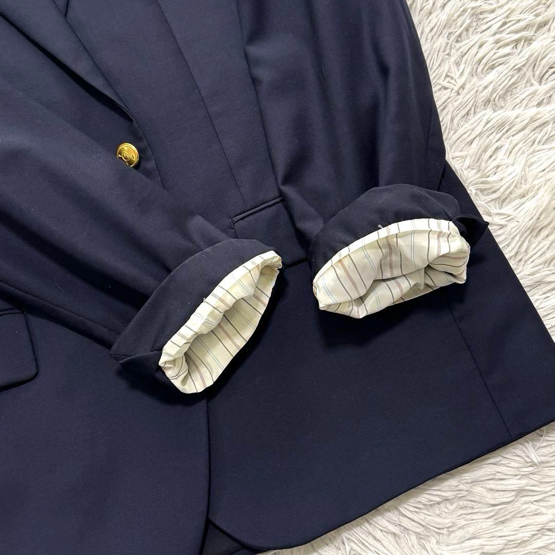 希少2XL ラルフローレン ヘルメットボタン 紺ブレ ブレザー 金ボタン 濃紺