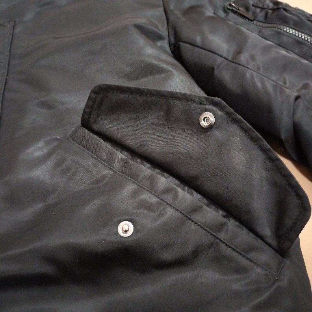 UNIQLO +J ブラック L ハイブリッドダウン オーバーサイズ MA-1