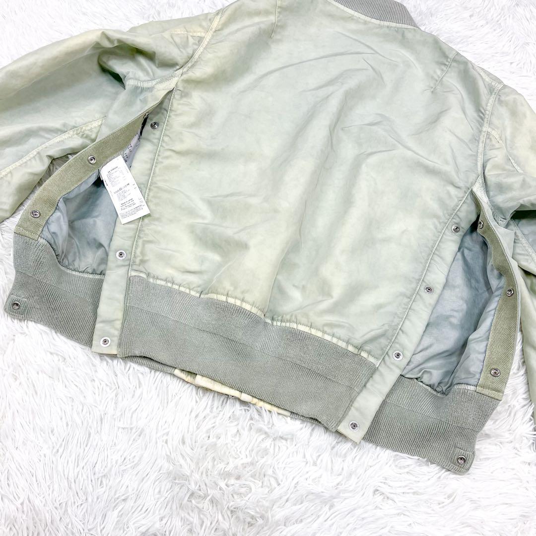 希少 サカイ 24AW ガーメントダイ MA-1 フライトジャケット XL相当