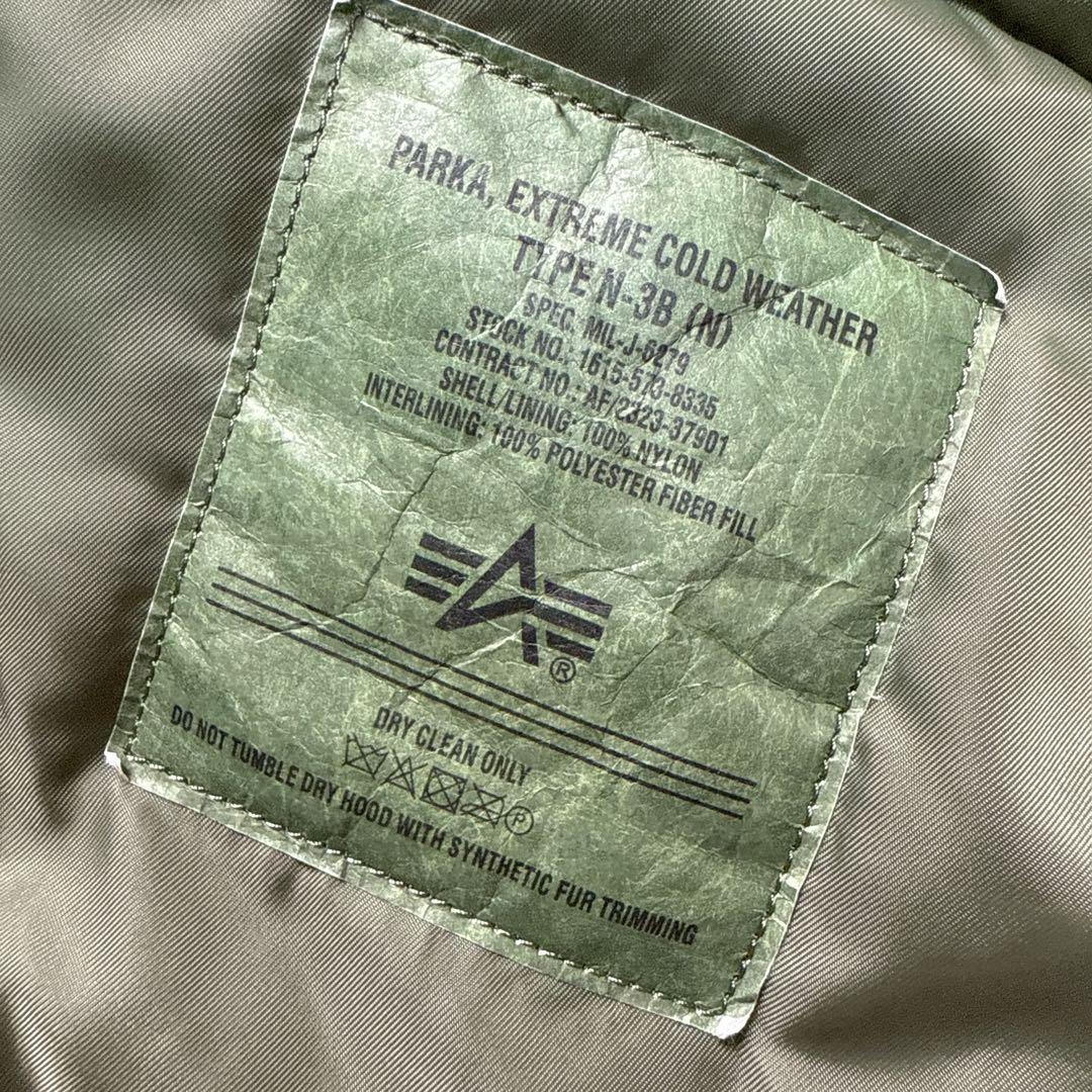 ALPHA INDUSTRIES M3B オリーブグリーン　Lサイズ　ダウン