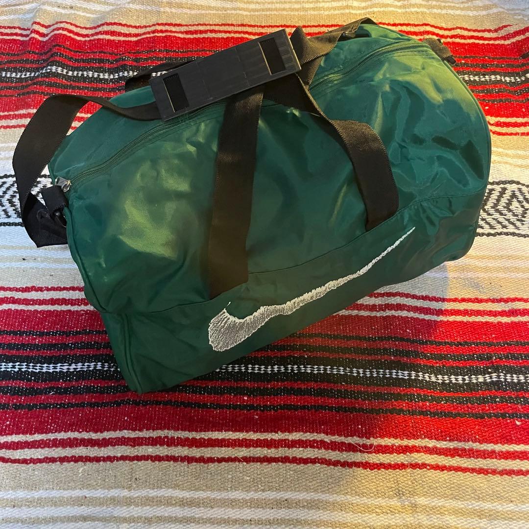 90s 00s OLDNIKE 白タグ　ボストンバック　グリーン　vintage