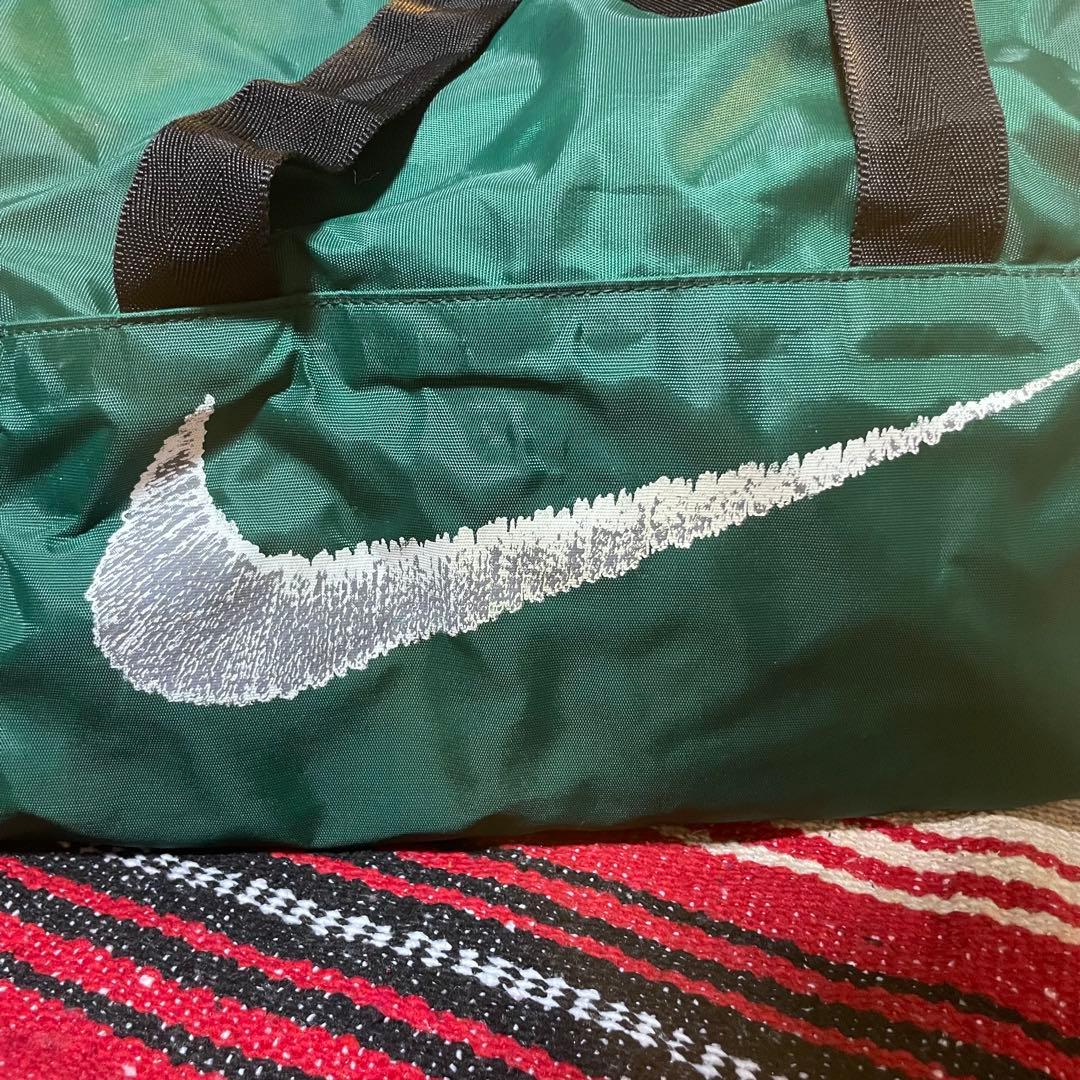 90s 00s OLDNIKE 白タグ　ボストンバック　グリーン　vintage