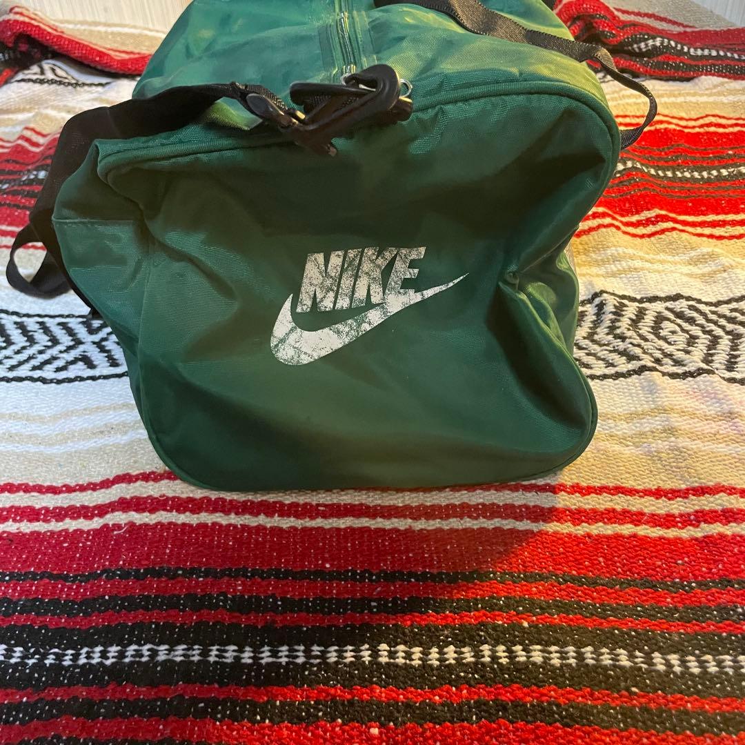90s 00s OLDNIKE 白タグ　ボストンバック　グリーン　vintage