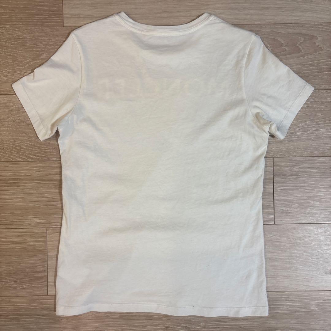 MONCLER ロゴ Tシャツ ホワイト ゴールド Sサイズ