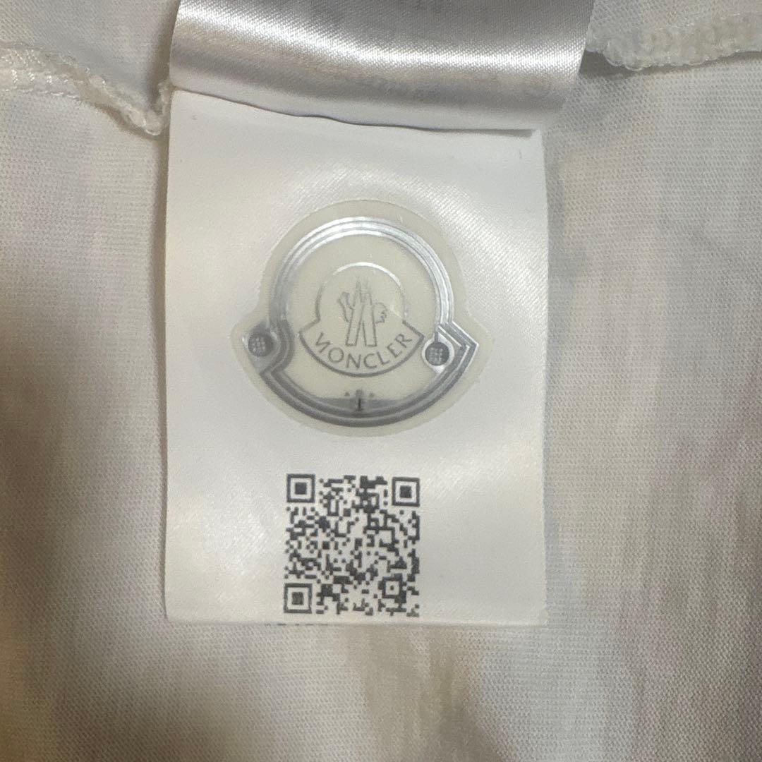 MONCLER ロゴ Tシャツ ホワイト ゴールド Sサイズ