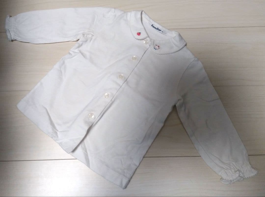 ファミリア　グレー ワンピース＆シャツ セット　90