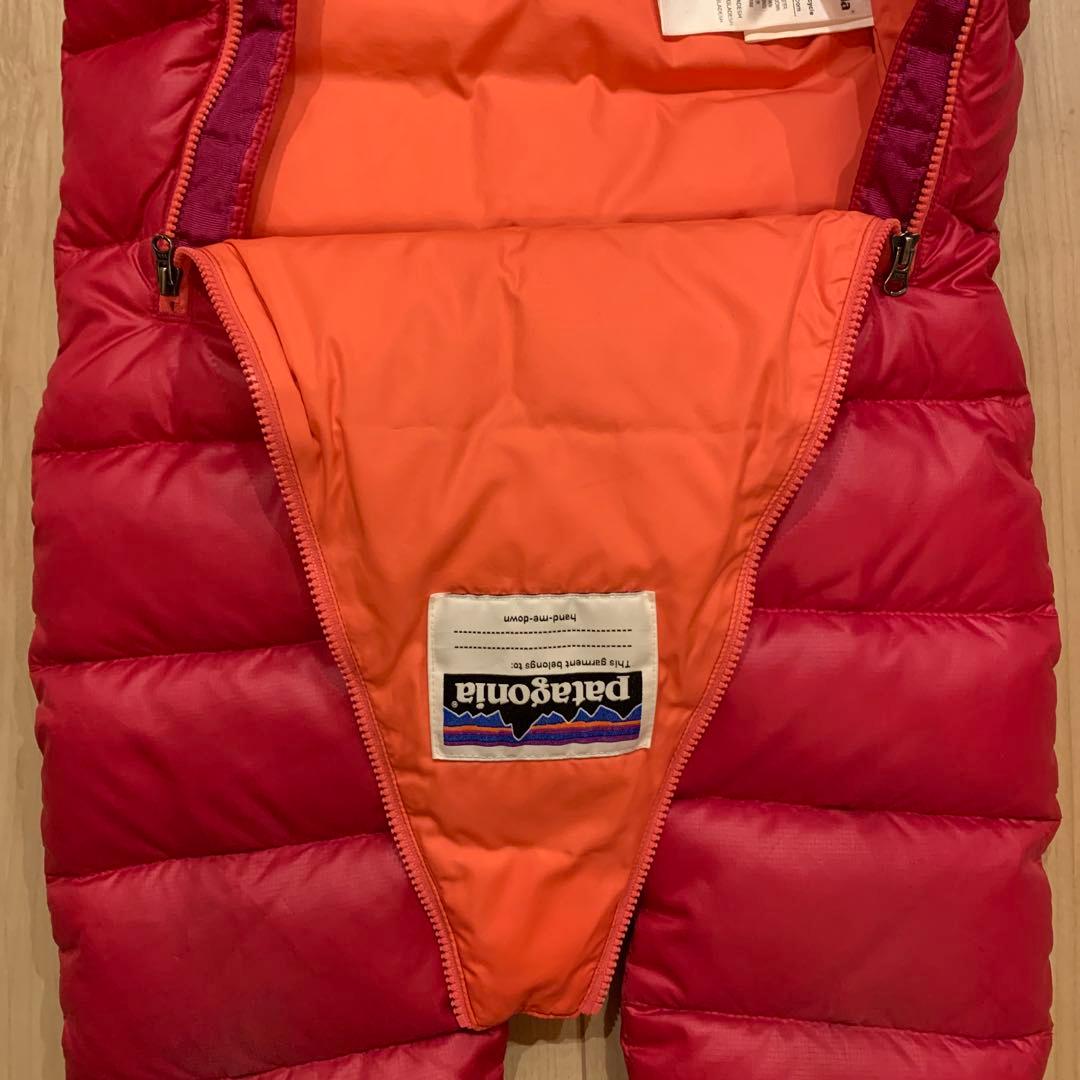 Patagonia ダウン 赤　つなぎ　スキーウェア