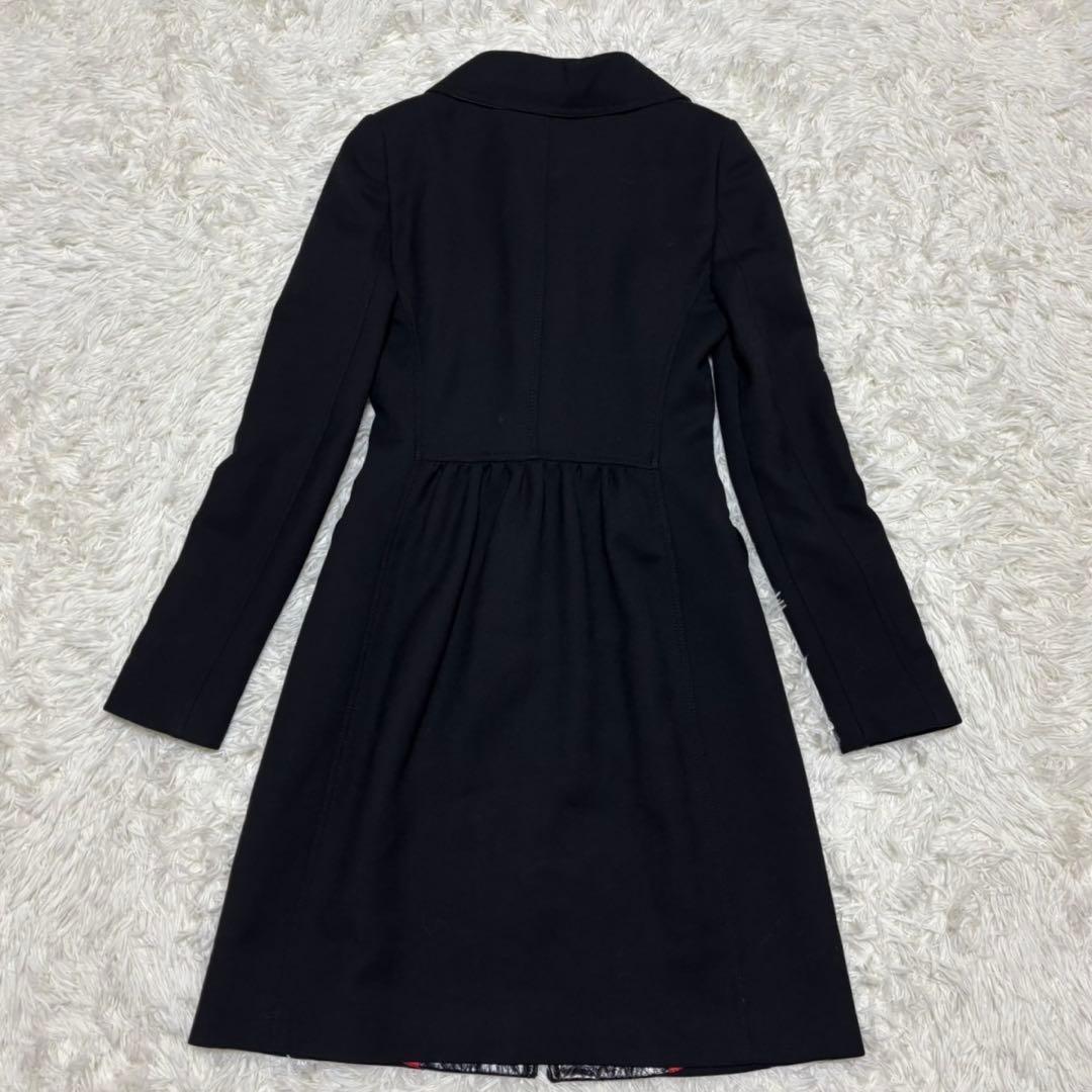 【ドルチェ＆ガッバーナ】2way ロングコート　S　黒　レディース