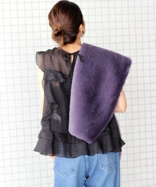 お値下げします、IENA LA BOUCLE カラーティペットです★