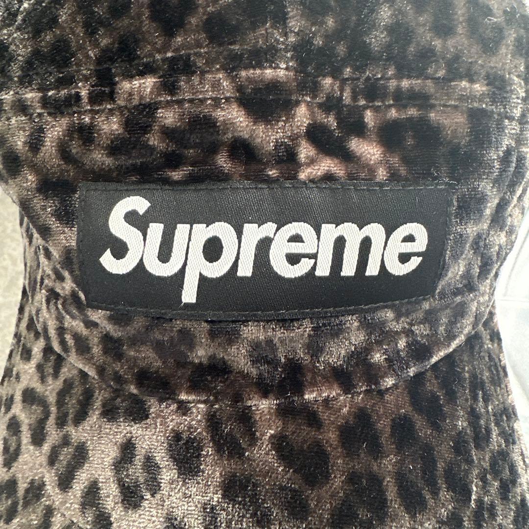 Supreme レオパード ベルベット キャップ 24ss