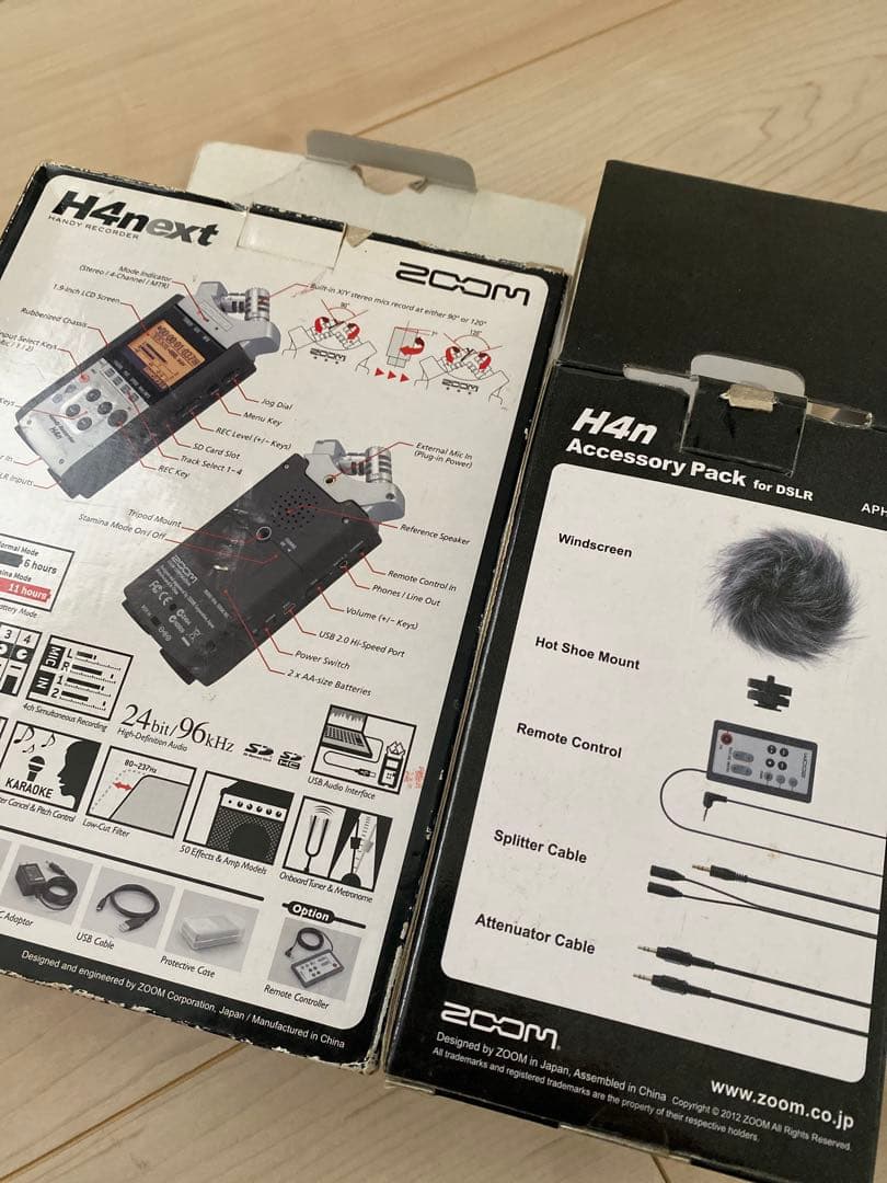 Zoom H4n ハンディレコーダー 付属品あり