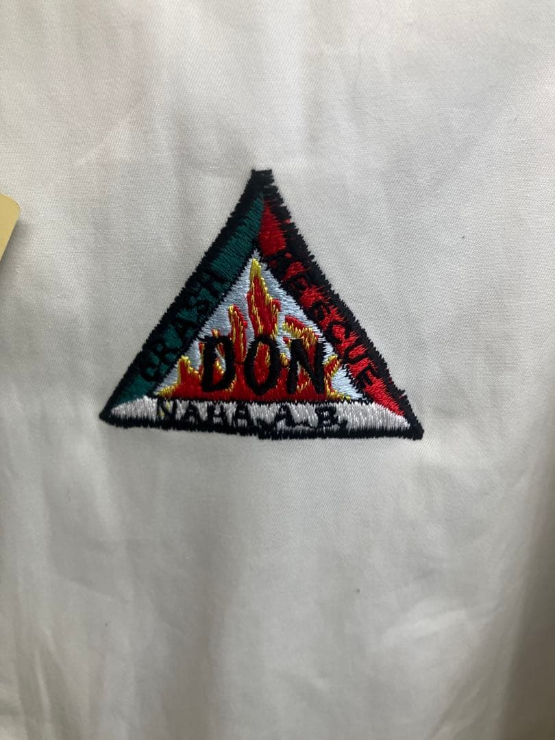 テーラー東洋 ベトジャン 那覇基地 消防車 刺繍 ホワイト Lサイズ