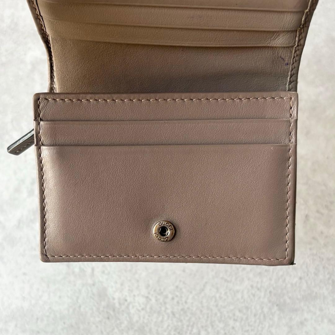 リ*コ様 GUCCI グッチ　GGマーモント　ミニ財布　二つ折り財布