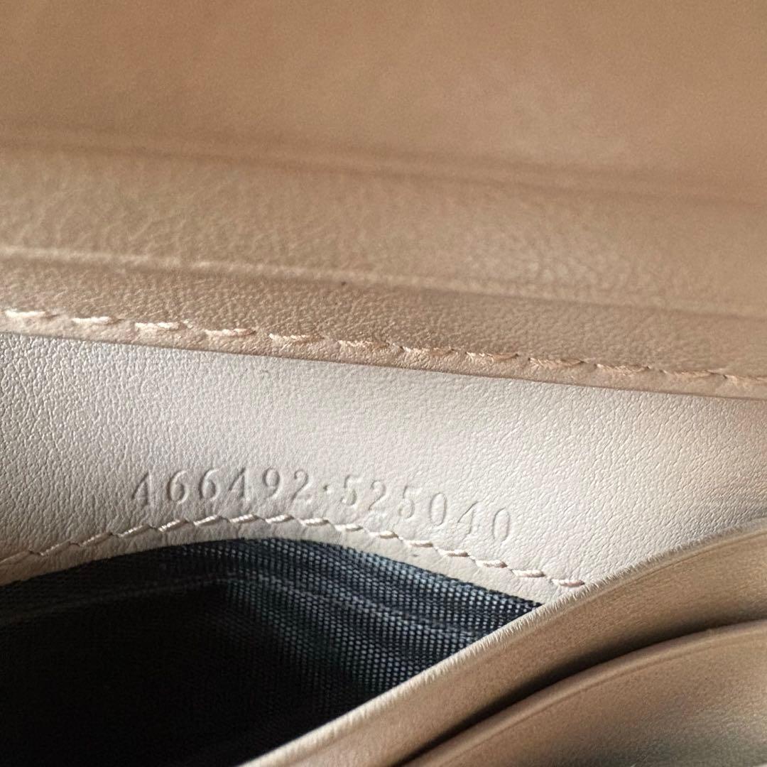 リ*コ様 GUCCI グッチ　GGマーモント　ミニ財布　二つ折り財布