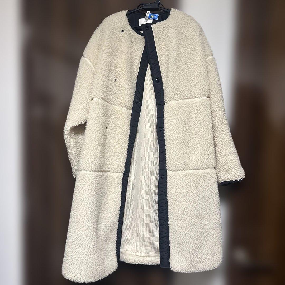 HYKE ベージュ ボア ロングコート サイズ1